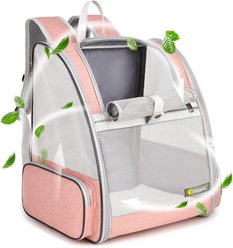 jansno Traveler Bubble Backpack Dog & Cat Carriers, 12.6 x 11.4 x 16.5-in, Pink