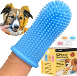Jasper 360 Dog Finger Toothbrush & Storage Case, 4 count, Multi Color slide 1 of 7
