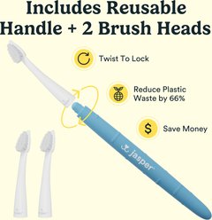 Jasper Microbrush Cat & Small Dog Toothbrush Handle + 2 Brush Heads slide 2 of 7