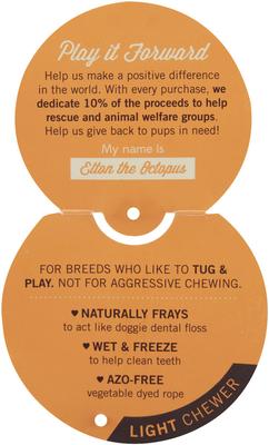 Show full view: Jax and Bones Elton the Octopus Rope Dog Toy, Large slide 5 of 9