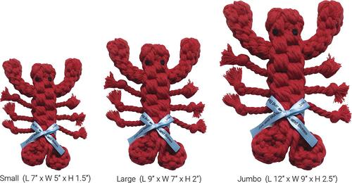 Show full view: Jax and Bones Louie the Lobster Rope Dog Toy, Large slide 5 of 7