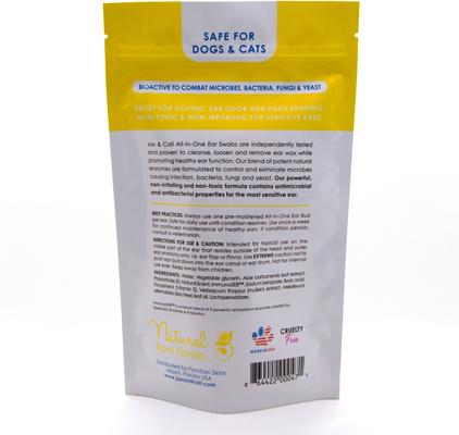 Show full view: Jax & Cali All-In-One Ear Swab Small-Pet Ear Cleaner, 40 count slide 2 of 5