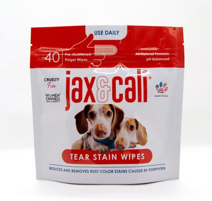 Show full view: Jax & Cali Tear Stain Wipe Small-Pet Eye Wipes, 40 count slide 2 of 4