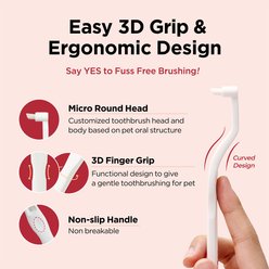 JAYU PET Edge Bristles Dog Dental Care Brush slide 2 of 9
