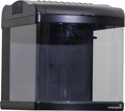 JBJ Aquarium Nano-Cube 12 LED Curved Glass Fish Aquarium, 12-gal slide 2 of 3