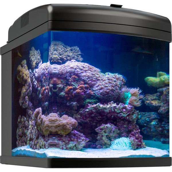 JBJ Aquarium Nano-Cube 40W Wifi LED Fish Aquarium, 28-gal