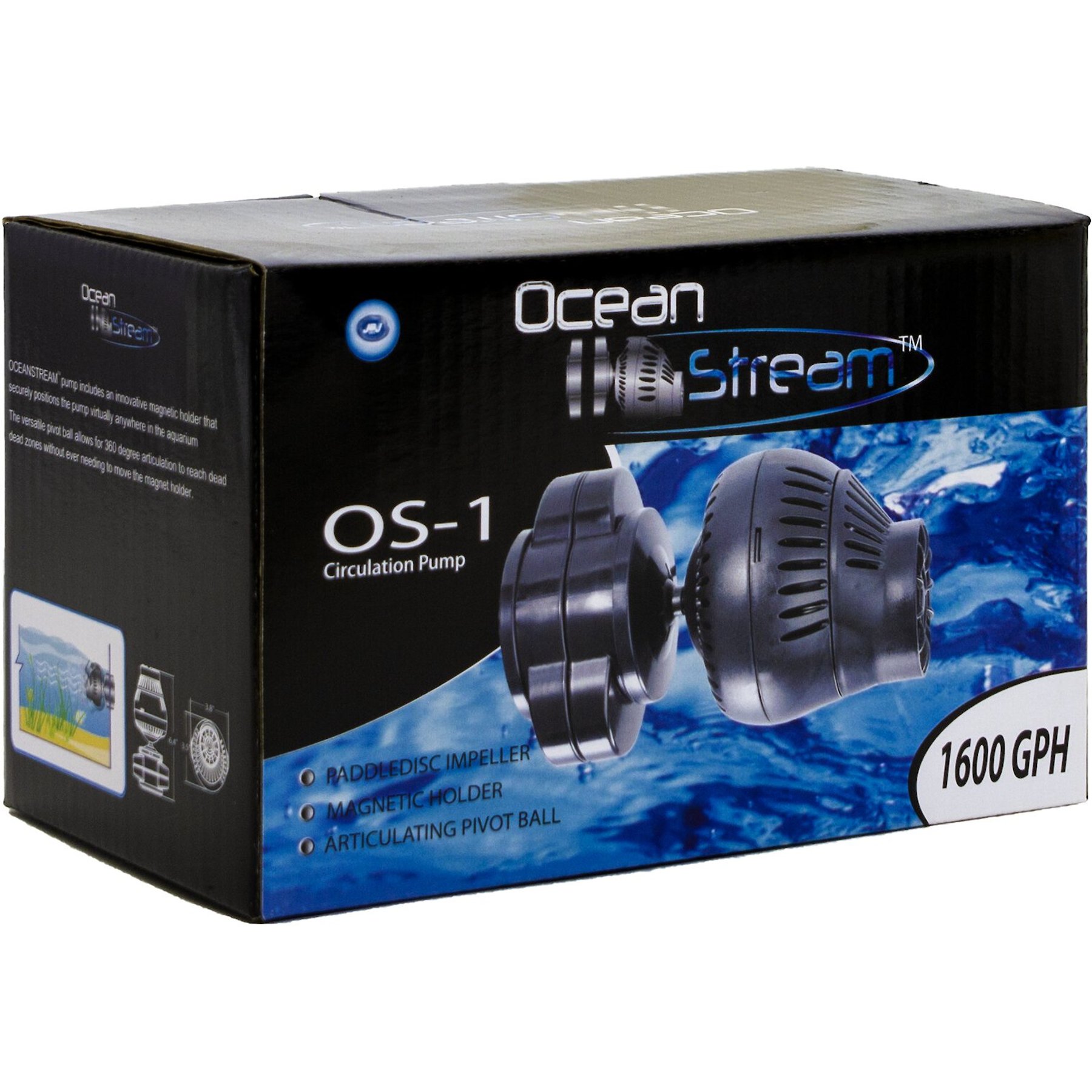 JBJ Aquarium Ocean Stream OS-101 Aquarium Circulation Pump, 1600 GPH