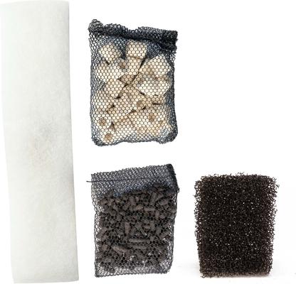 Show full view: JBJ Aquarium Rimless Desktop Bio Aquarium Filter Media Replacement, 4 count slide 4 of 4