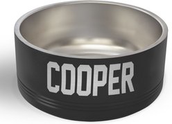 JDS Stainless Steel Personalized Dog Bowl, Black, 4-cup slide 1 of 3