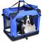 Show in main carousel: Jespet 3-Door Collapsible Soft-Sided Dog Crate, Blue, 30 inch slide 1 of 9