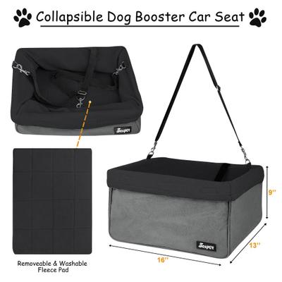 Show full view: Jespet & GOOPAWS Car Travel Dog Booster Seat, Black slide 2 of 8