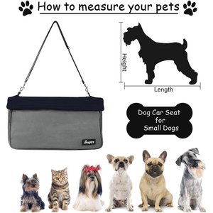 Jespet Goopaws Car Travel Dog Booster Seat, Black