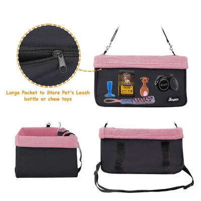 Show full view: Jespet & GOOPAWS Car Travel Dog Booster Seat, Pink slide 6 of 8