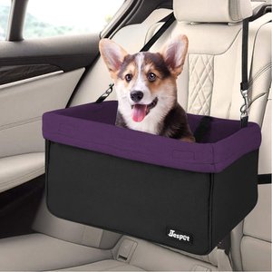 Jespet & GOOPAWS Car Travel Dog Booster Seat, Purple