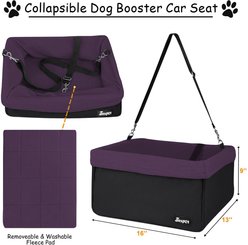 Jespet & GOOPAWS Car Travel Dog Booster Seat, Purple slide 2 of 6