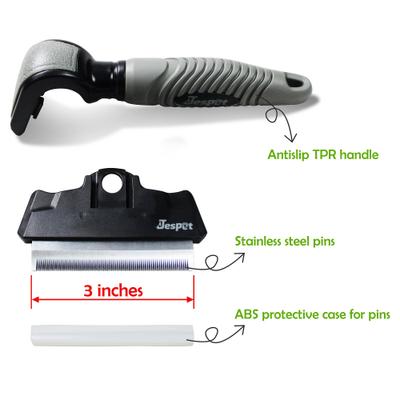 Show full view: Jespet Deshedding Dog Brush, Small slide 2 of 6