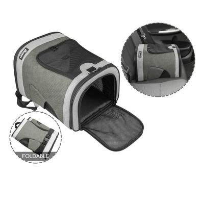 Show full view: Jespet Dog & Cat Carrier Backpack, Smoke Grey, 17-in slide 2 of 6