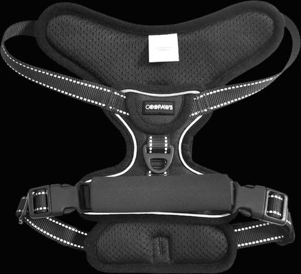 Show full view: Jespet & GOOPAWS Adjustable Padded Easy Control Lightweight Reflective Dog Harness, Black, Small slide 6 of 9