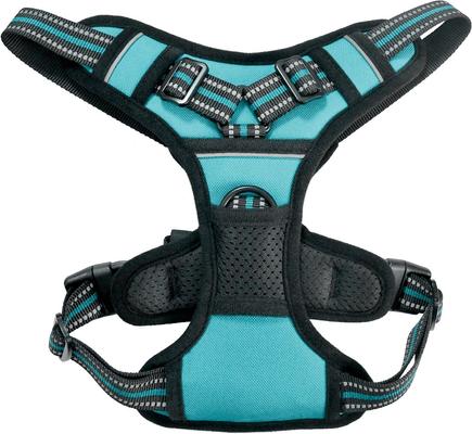 Show full view: Jespet Goopaws Adjustable Padded Easy Control Lightweight Reflective Dog Harness, Blue, Medium slide 5 of 9