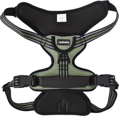 Show full view: Jespet & GOOPAWS Adjustable Padded Easy Control Lightweight Reflective Dog Harness, Green, X-Large slide 4 of 9