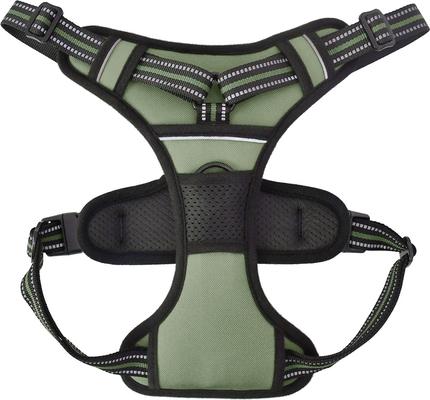 Show full view: Jespet & GOOPAWS Adjustable Padded Easy Control Lightweight Reflective Dog Harness, Green, X-Large slide 5 of 9