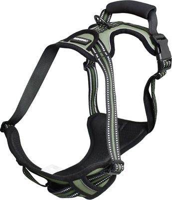Show full view: Jespet & GOOPAWS Adjustable Padded Easy Control Lightweight Reflective Dog Harness, Green, X-Large slide 8 of 9