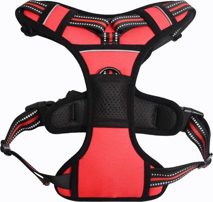 Show full view: Jespet & GOOPAWS Adjustable Padded Easy Control Lightweight Reflective Dog Harness, Red, Large slide 5 of 9