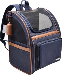 Jespet GOOPAWS Backpack Dog & Cat Carrier, Navy Blue