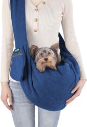 Jespet & GOOPAWS Comfy Dog & Cat Sling, Blue