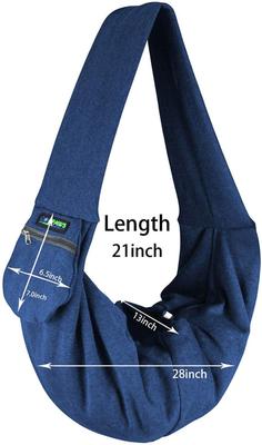 Show full view: Jespet & GOOPAWS Comfy Dog & Cat Sling, Blue slide 3 of 7