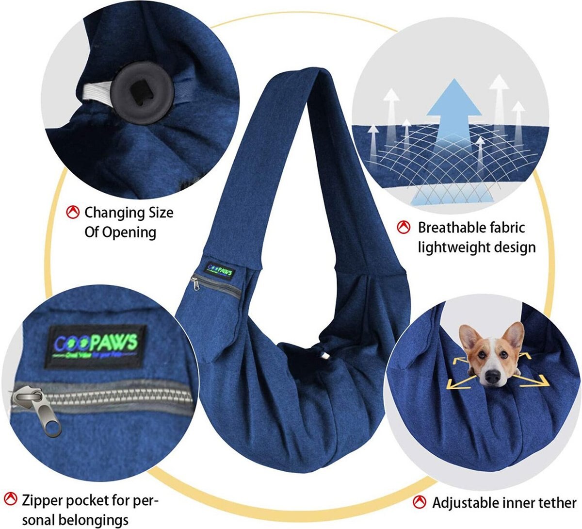 Jespet GooPaws Comfy Dog & Cat Sling