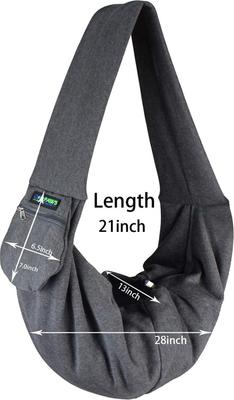 Show full view: Jespet GooPaws Comfy Dog & Cat Sling, Gray slide 3 of 7
