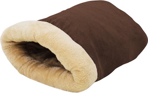 Show full view: GOOPAWS Covered Cat & Dog Bed, Brown slide 2 of 9