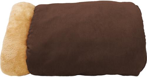 Show full view: GOOPAWS Covered Cat & Dog Bed, Brown slide 4 of 9