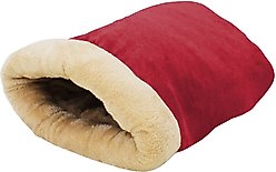 GOOPAWS Covered Cat & Dog Bed, Burgundy slide 2 of 8