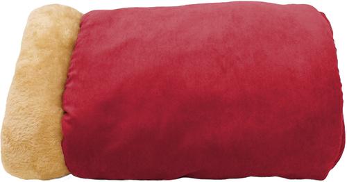 Show full view: GOOPAWS Covered Cat & Dog Bed, Burgundy slide 4 of 9
