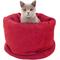 Show in main carousel: GOOPAWS Covered Cat & Dog Bed, Burgundy slide 8 of 9