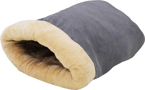 Show full view: GOOPAWS Covered Cat & Dog Bed, Gray slide 2 of 9