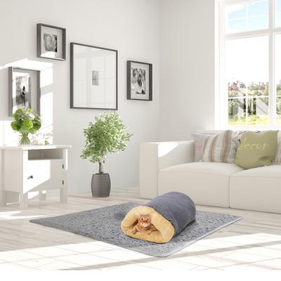 Show full view: GOOPAWS Covered Cat & Dog Bed, Gray slide 3 of 9