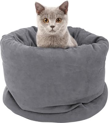Show full view: GOOPAWS Covered Cat & Dog Bed, Gray slide 8 of 9