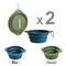Show in main carousel: Jespet & GOOPAWS Silicone Non-Skid Travel Cat & Dog Bowl, 2 count, Blue/Green slide 3 of 8