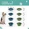 Show in main carousel: Jespet & GOOPAWS Silicone Non-Skid Travel Cat & Dog Bowl, 2 count, Blue/Green slide 5 of 8