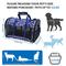 Show in main carousel: Jespet & GOOPAWS Soft-Sided Airline-Approved Travel Dog & Cat Carrier, Medium, Floral Print Blue, 19-in slide 4 of 10