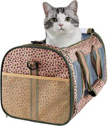 Jespet & GOOPAWS Soft-Sided Airline-Approved Travel Dog & Cat Carrier, Medium, Orange Cheetah, 19-in slide 1 of 7