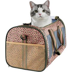 Jespet & GOOPAWS Soft-Sided Airline-Approved Travel Dog & Cat Carrier, Medium, Orange Cheetah