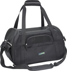 Jespet Soft-Sided Dog & Cat Carrier Bag, Black, 17-in