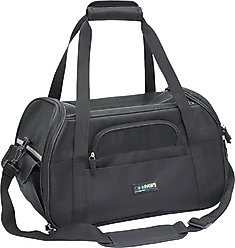 Jespet Soft-Sided Dog & Cat Carrier Bag, Black, 19-in