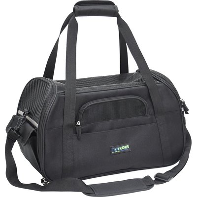 Jespet Jespet Soft-Sided Dog & Cat Carrier Bag, Black, 19-in