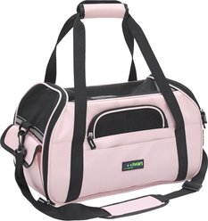 Jespet Soft-Sided Dog & Cat Carrier Bag, Pink, 17-in