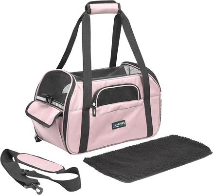 Show full view: Jespet Soft-Sided Dog & Cat Carrier Bag, Pink, 17-in slide 4 of 9